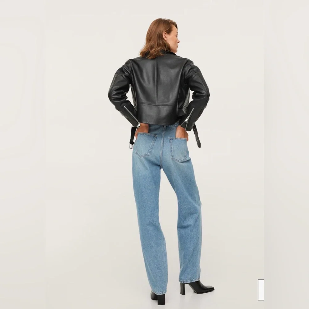 Mango Light Blue Distressed Women Jeans - Picture 5 of 12